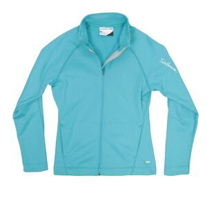 Salomon Jacket Womens Medium Blue Long Sleeve Full Zip Pockets Athletic Outdoors